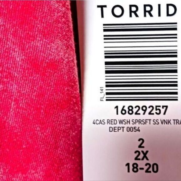 TORRID Plus Size Mini Super soft V-Neck Trapeze Dress. - Picture 14 of 16